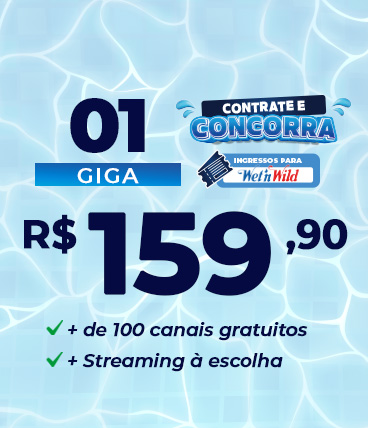 Plano de 1 Giga da VNT Telecom
